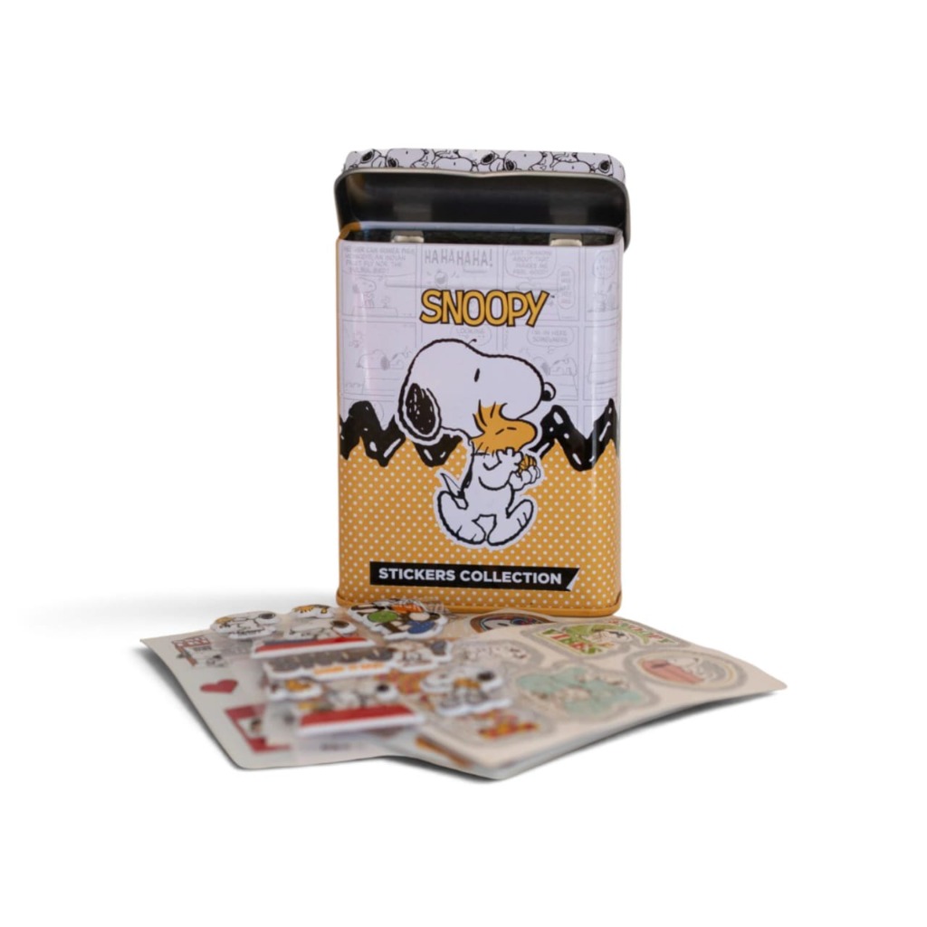 STICKER TIN x8u. SNOOPY